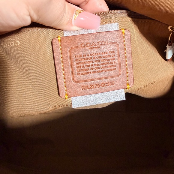 Pink Coach Taylor Tote/Shoulder Bag - Picture 7 of 16